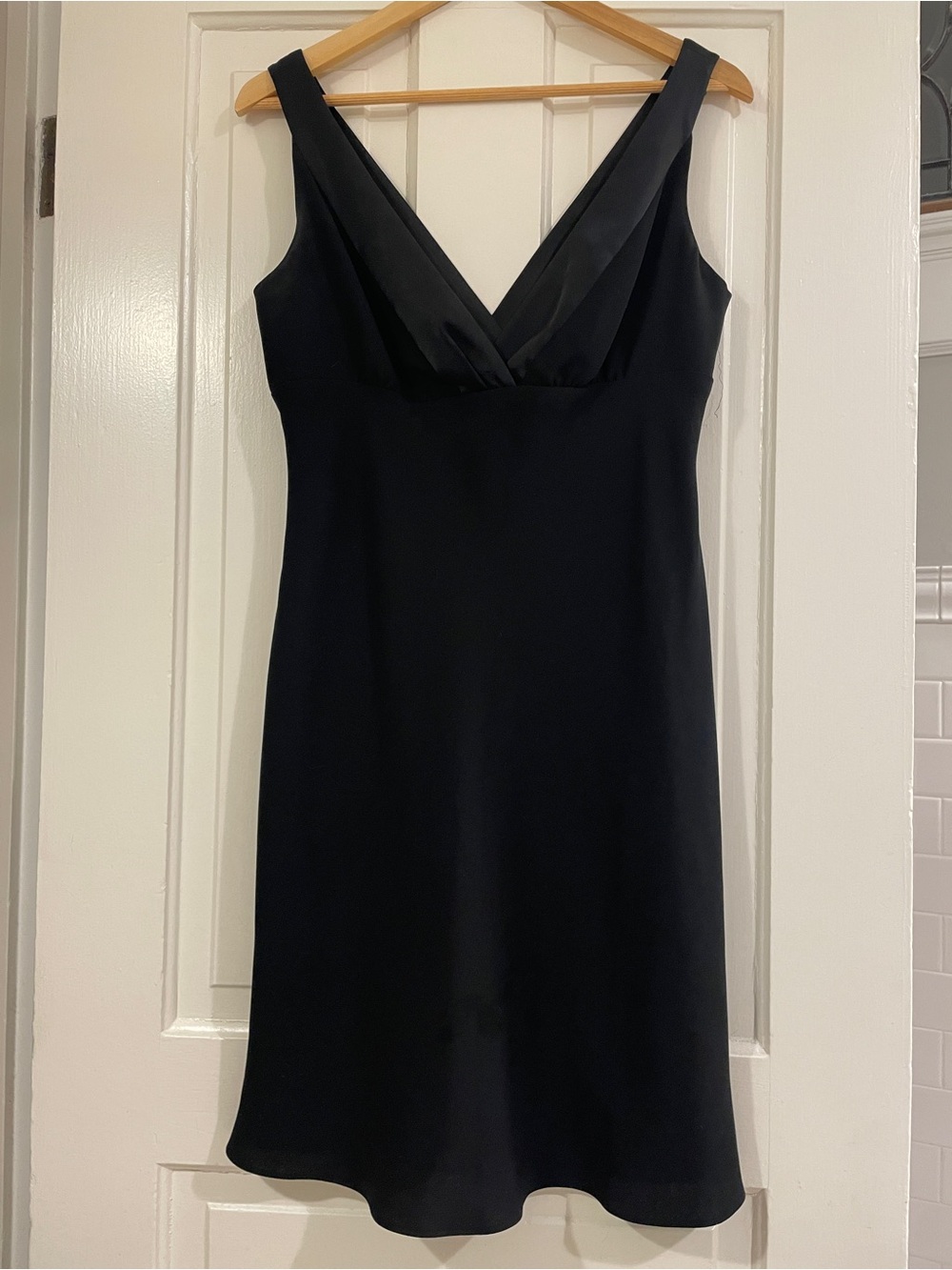 Classic Black V-Neck Cocktail  Dress